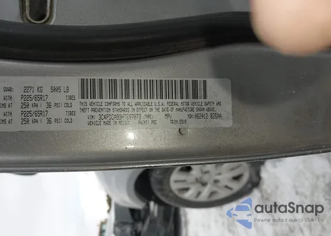 2017 Dodge Journey Se z USA, uszkodzony, nr VIN 3C4PDCAB9HT697073